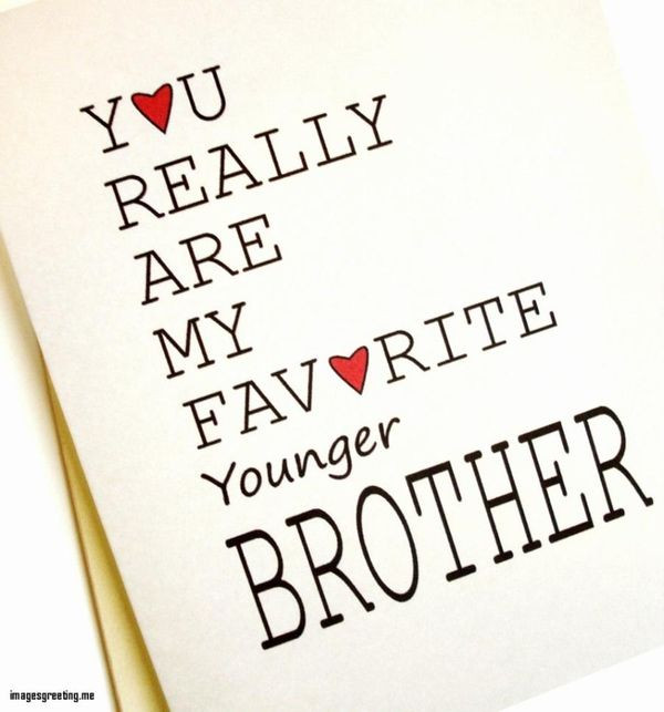 Birthday Quotes For Younger Brother
 Happy Birthday Brother Quotes and Wishes