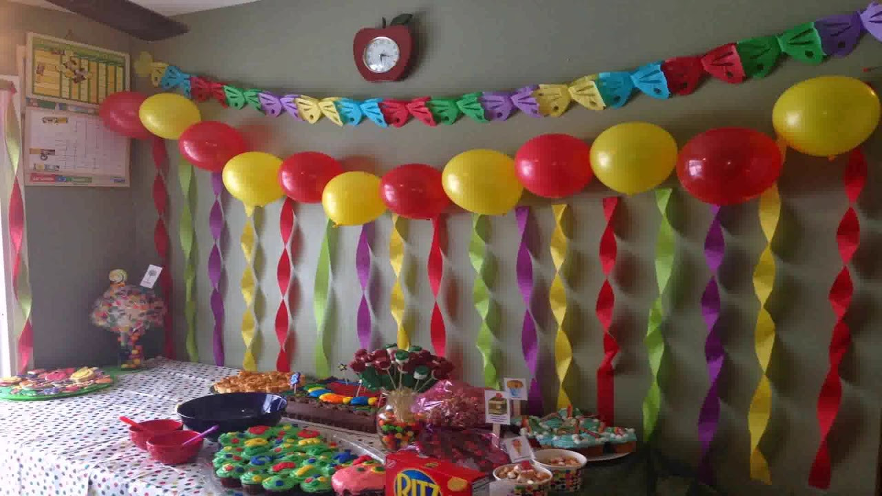 Birthday Room Decoration
 Simple Birthday Decoration Ideas At Home With Balloons