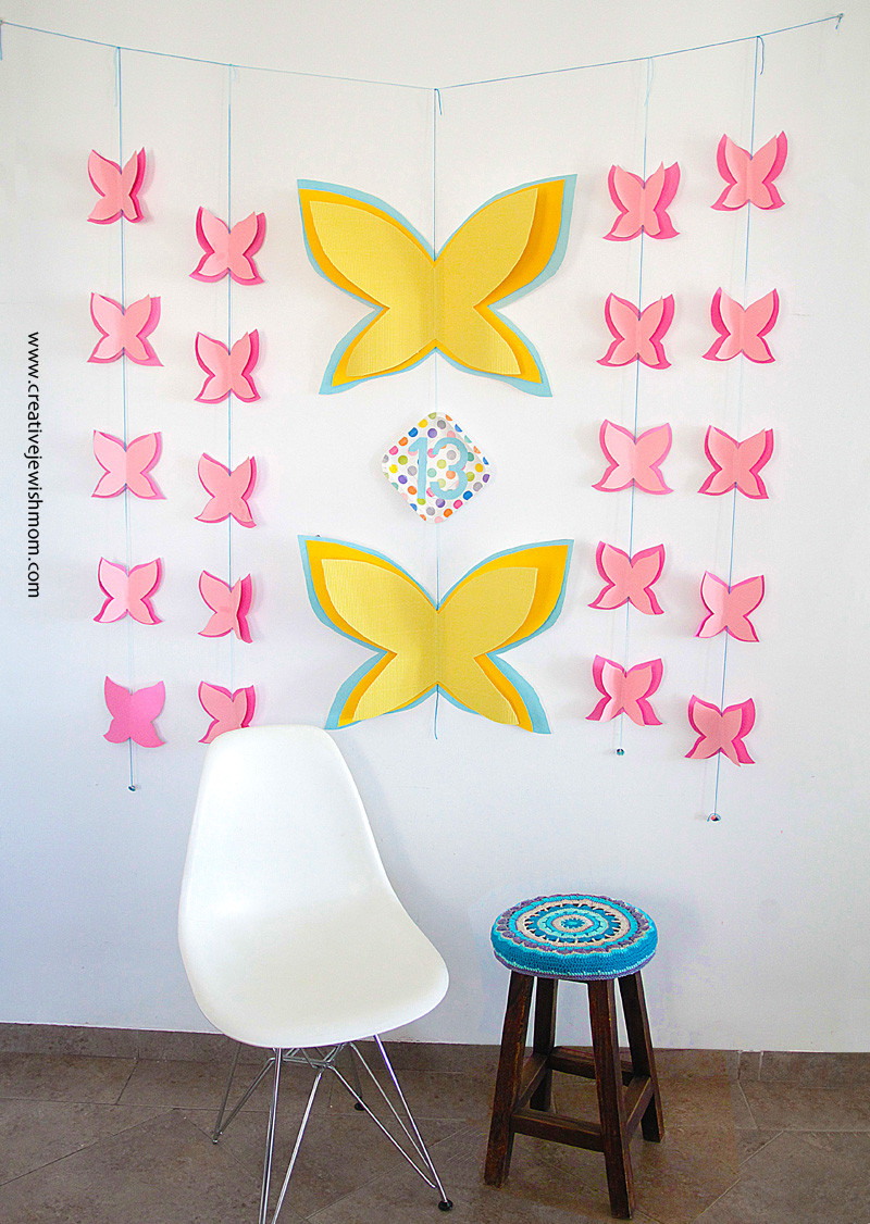 Birthday Wall Decorations
 Butterfly Birthday Wall Decor That Works For Many