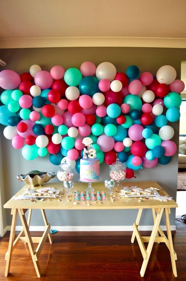 Birthday Wall Decorations
 What are some simple birthday balloons decoration ideas at