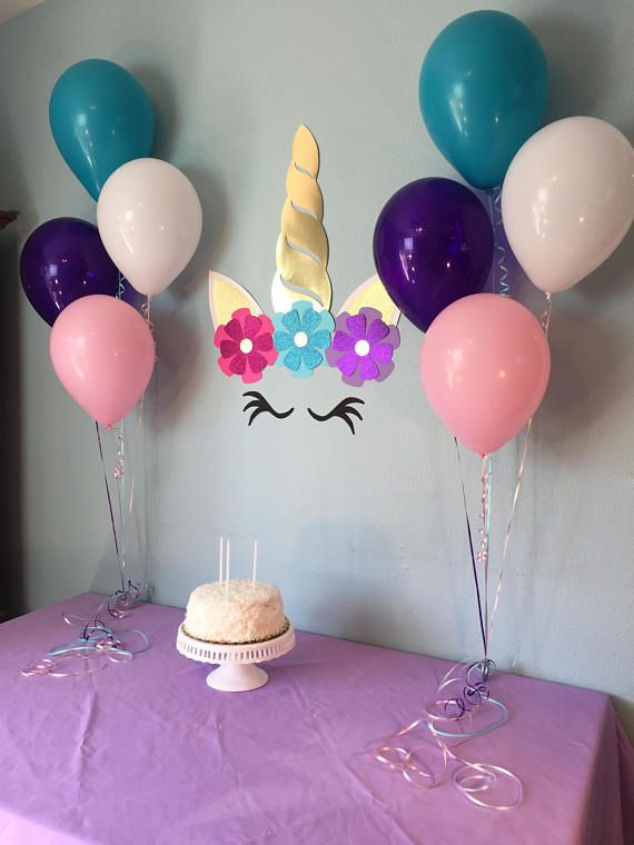 Birthday Wall Decorations
 Unicorn party backdrop This adorable set is made to