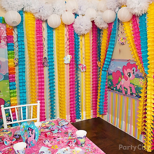 Birthday Wall Decorations
 My Little Pony Rainbow Wall Decor Idea Party City