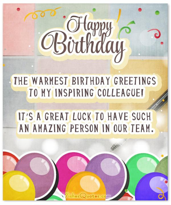 Birthday Wishes Coworker
 33 Heartfelt Birthday Wishes for Colleagues