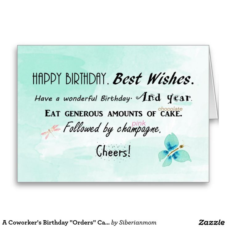 Birthday Wishes Coworker
 Best 25 Birthday wishes for coworker ideas on Pinterest