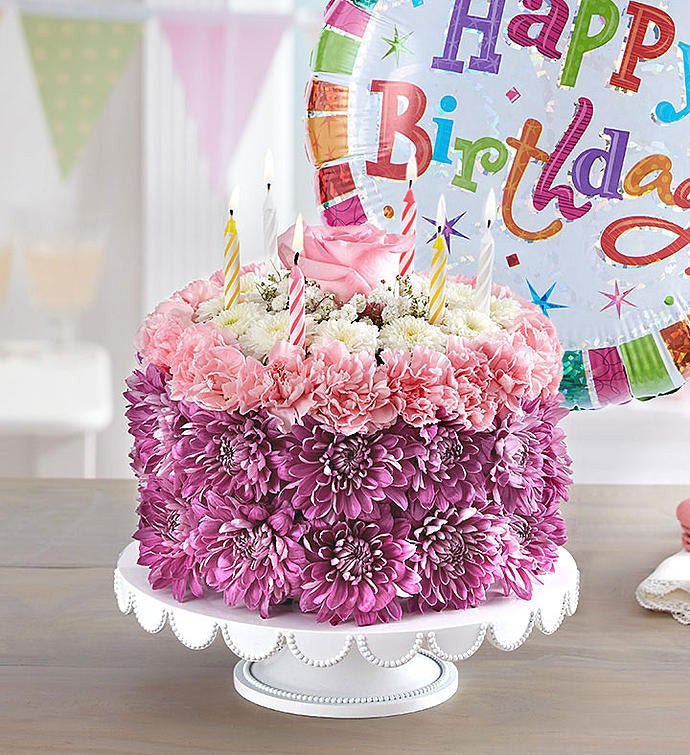 Birthday Wishes Flowers
 Birthday Wishes Flower Cake™ Pastel