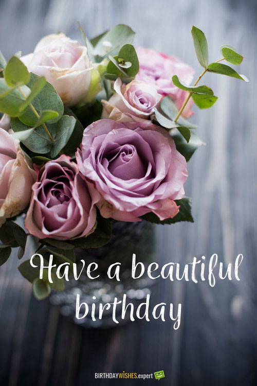 Birthday Wishes Flowers
 Happy Birthday Card Quotes