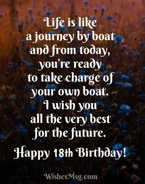 Birthday Wishes For 18 Year Old Son
 18th Birthday Wishes Happy 18th Birthday Messages and Quotes