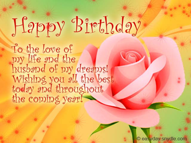 Birthday Wishes For A Husband
 Birthday Messages for Your Husband – Easyday