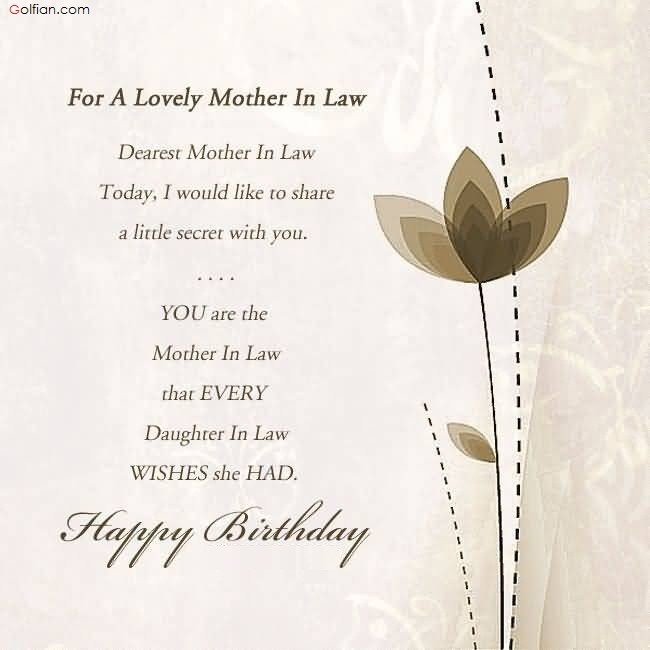 Birthday Wishes For A Mother In Law
 60 Beautiful Birthday Wishes For Mother In Law – Best
