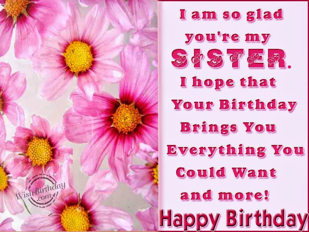 Birthday Wishes For A Sister
 All Stuff Zone Birthday Wishes Elder Sister