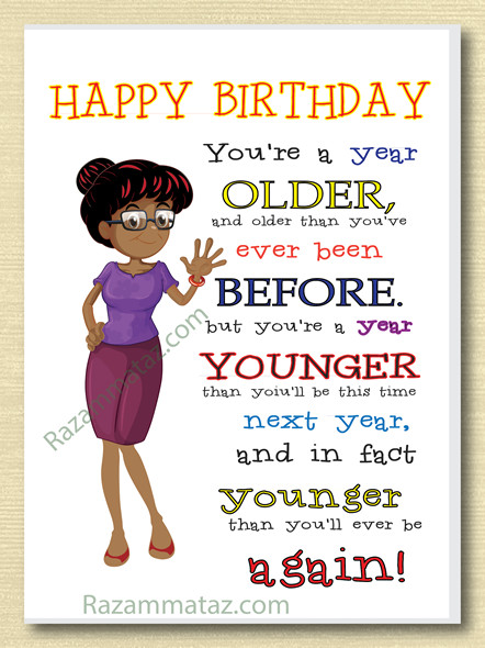 Birthday Wishes For An Old Friend
 African American Female Birthday A