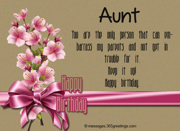 Birthday Wishes For Aunt
 Birthday Wishes for Aunt 365greetings