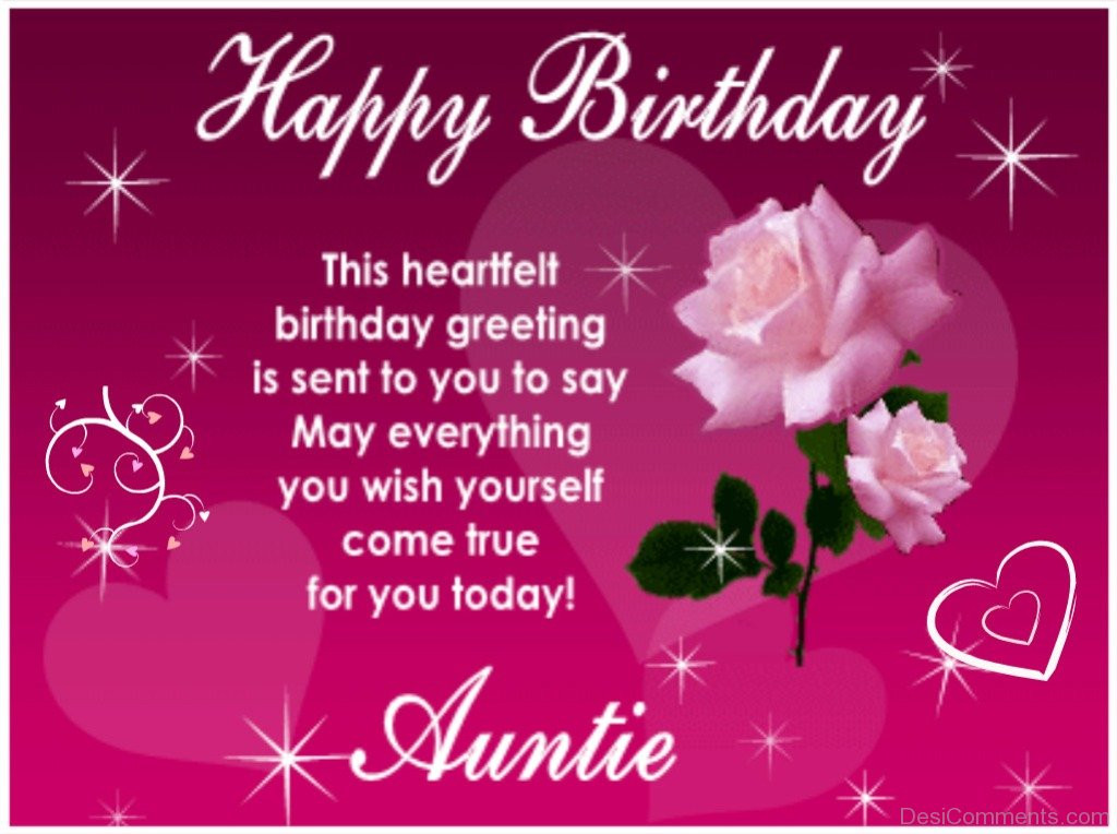 Birthday Wishes For Aunt
 Birthday Wishes for Aunt Graphics for