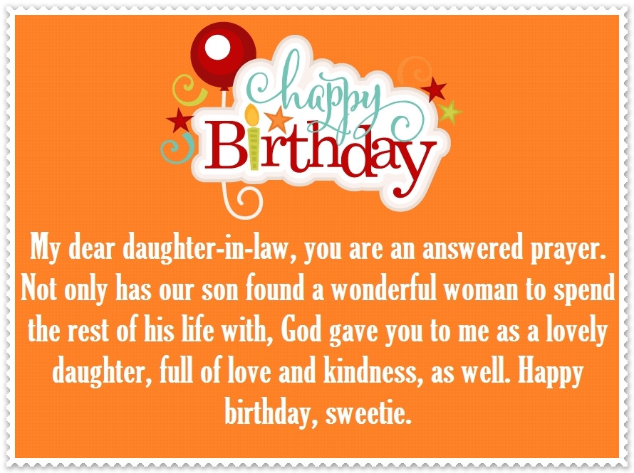 Birthday Wishes For Daughter In Law
 Daughter in Law Happy Birthday Quotes and Greetings