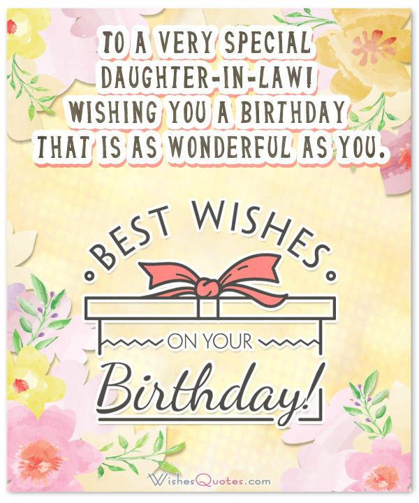 Birthday Wishes For Daughter In Law
 Birthday Wishes for Daughter in Law from the Heart – By