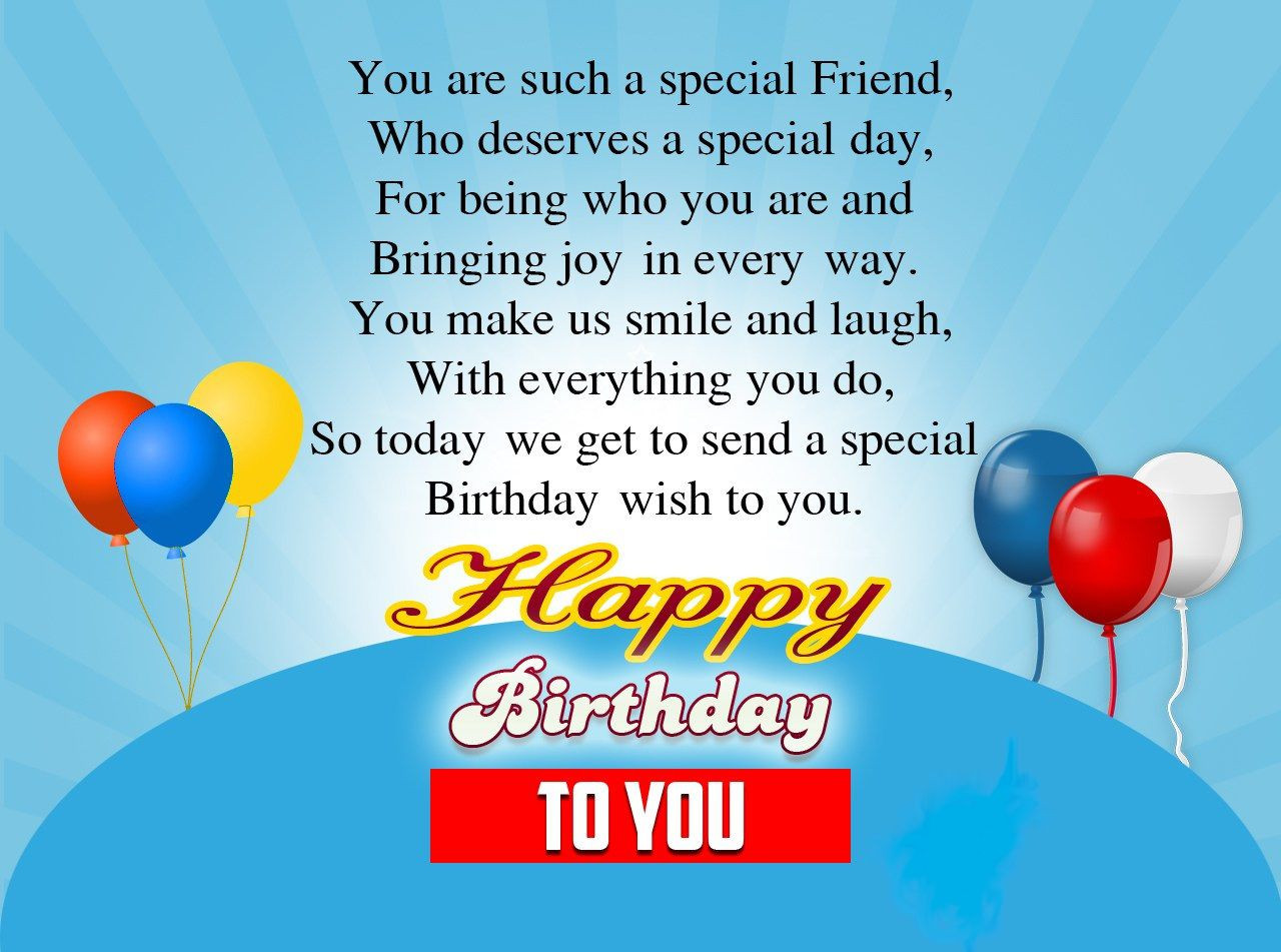 Birthday Wishes For Friend
 greeting birthday wishes for a special friend This Blog