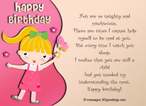 Birthday Wishes For Kid Girl
 Birthday Wishes for Kids 365greetings