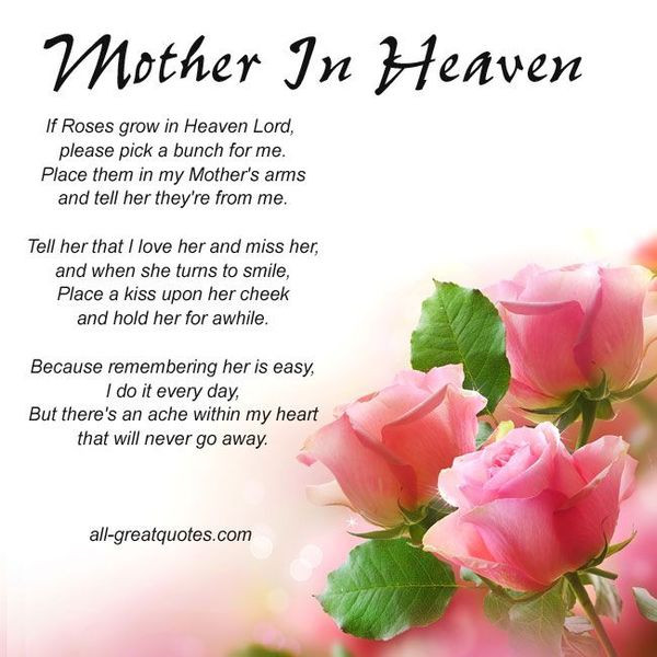Birthday Wishes For Mom In Heaven
 Happy Birthday Mom Best Bday Wishes and for Mother