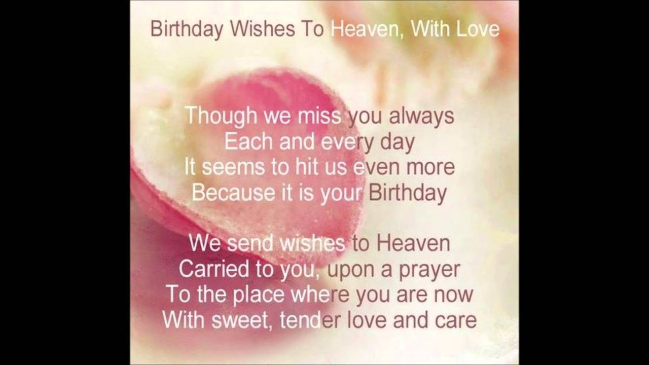 Birthday Wishes For Mom In Heaven
 Heavenly Birthday Wishes to you Mom