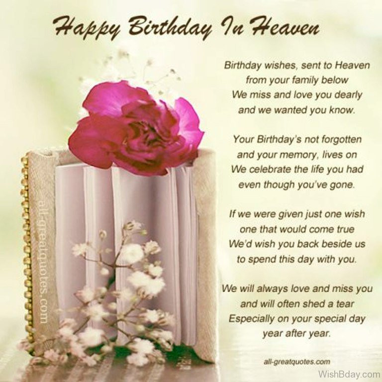 Birthday Wishes For Mom In Heaven
 11 Birthday Wishes For Someone Heaven