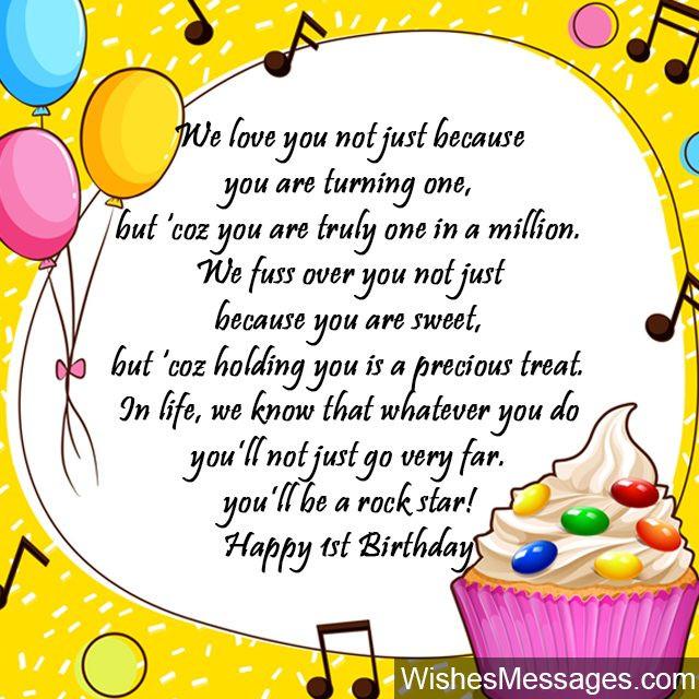 Birthday Wishes For One Year Old
 1st Birthday Wishes First Birthday Quotes and Messages