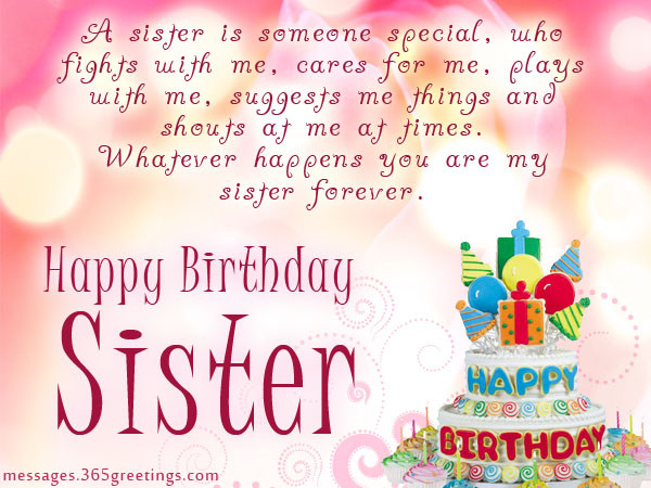 Birthday Wishes For Sisters
 Birthday wishes For Sister that warm the heart