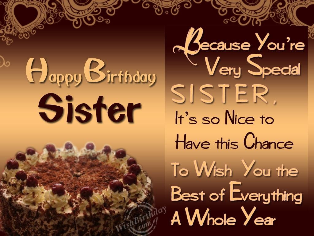Birthday Wishes For Sisters
 Happy Birthday wishes messages for Sister