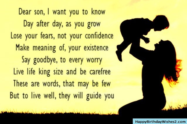 Birthday Wishes For Son From Mom
 100 Best Birthday Wishes Messages and Quotes for Son