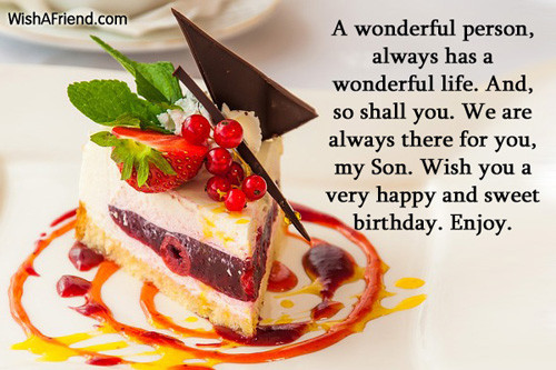 Birthday Wishes For Son
 Birthday Wishes For Son
