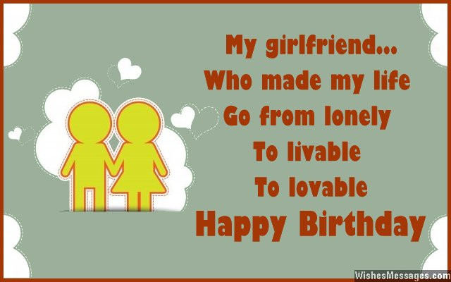 Birthday Wishes For Your Girlfriend
 Birthday Wishes for Girlfriend Quotes and Messages – Sms