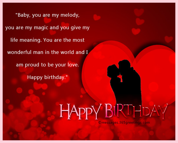 Birthday Wishes Lover
 Romantic Birthday Wishes 365greetings