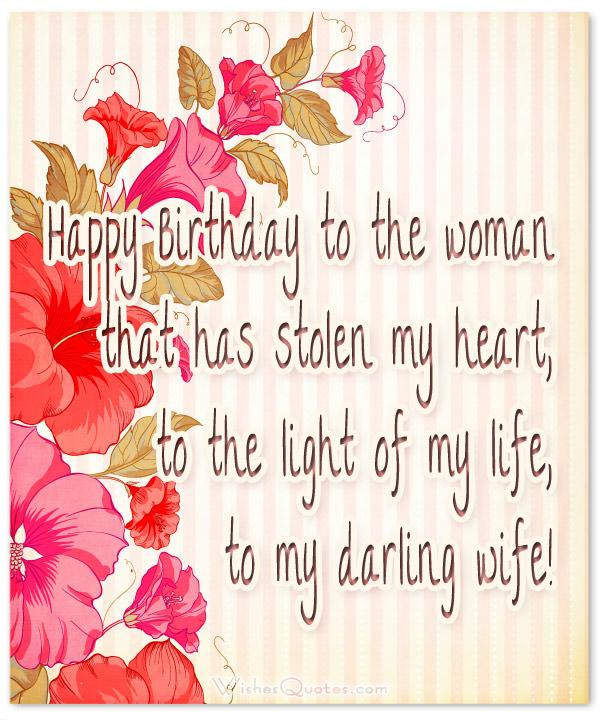 Birthday Wishes To A Wife
 Romantic And Passionate Birthday Messages For Wife – By