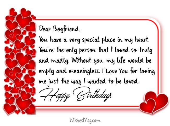 Birthday Wishes To My Boyfriend
 Birthday Wishes for Boyfriend Romantic Birthday Messages