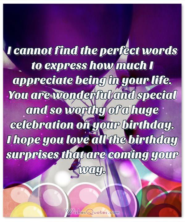 Birthday Wishes To Someone Special
 Deepest Birthday Wishes and for Someone Special in
