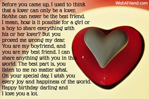 Birthday Wishes To Your Boyfriend
 Birthday Wishes For Boyfriend Page 3