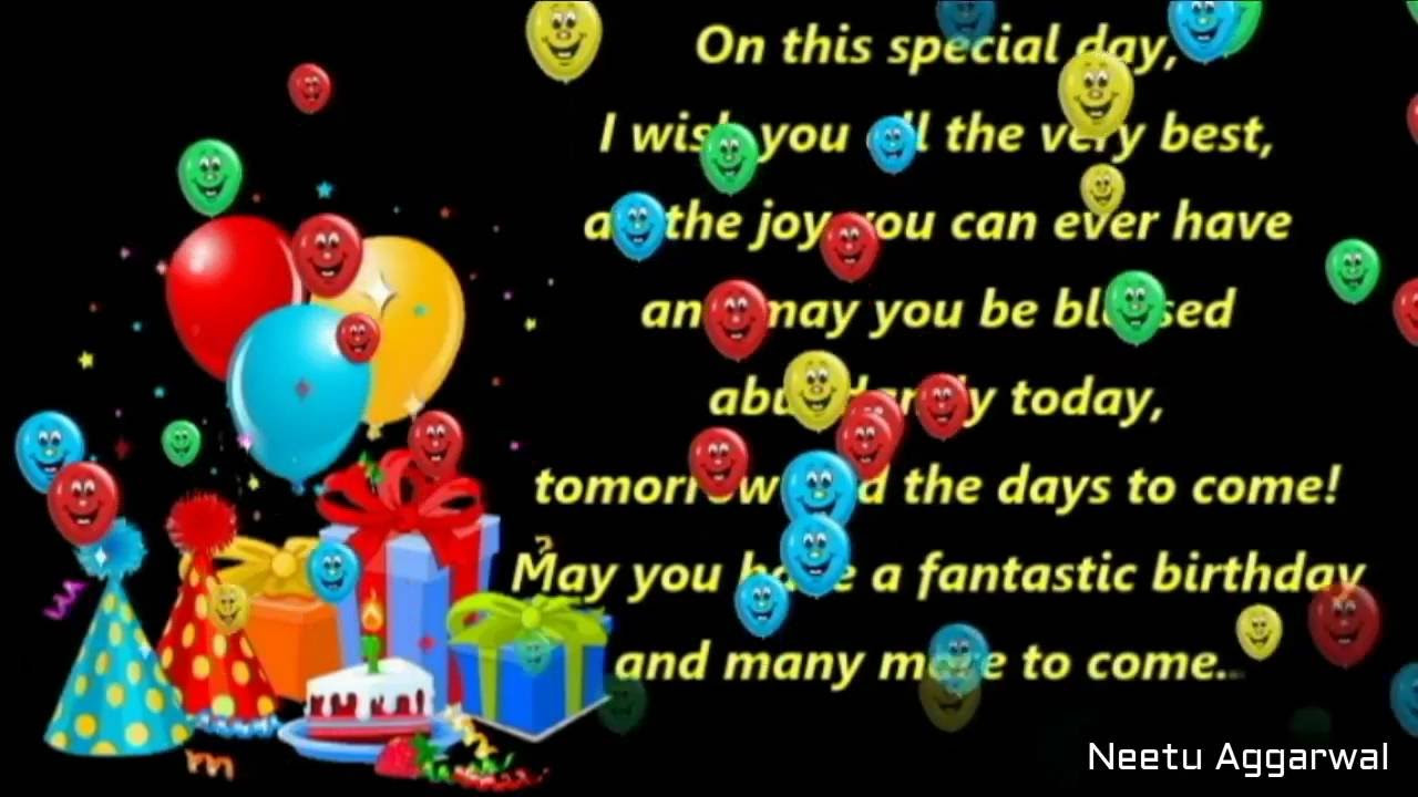 Birthday Wishes Video
 Happy Birthday Wishes Greetings Blessings Prayers Quotes