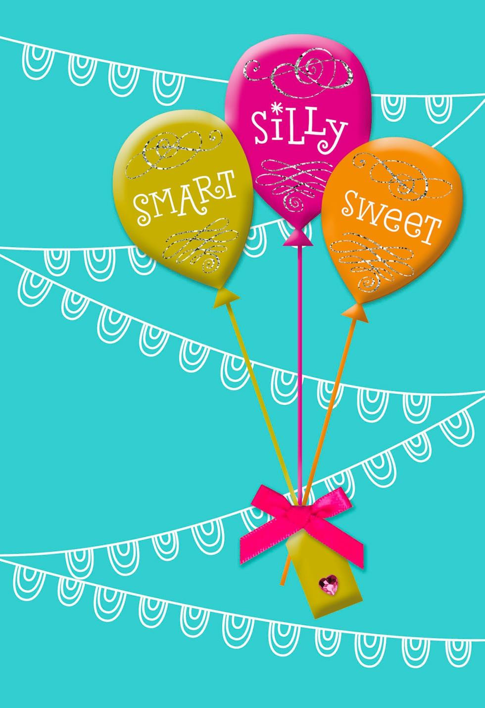 Birthdays Cards
 Balloons Birthday Card for Goddaughter Greeting Cards