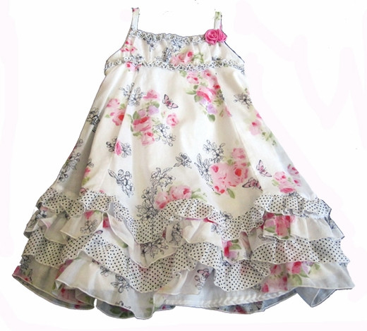 Biscotti Baby Dress
 Biscotti Dresses Butterfly Garden Strappy Baby Dress