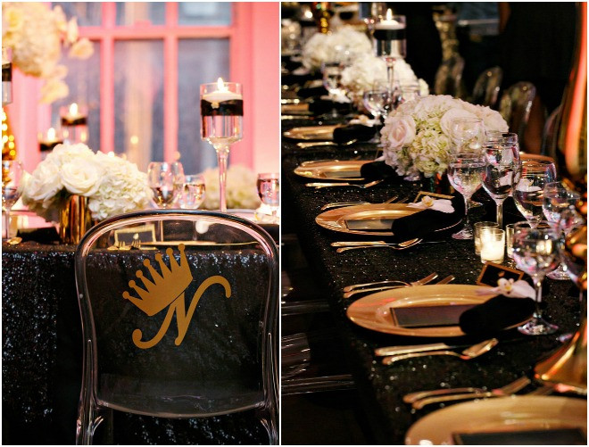 Black And Gold Engagement Party Ideas
 Black and Gold Party Inspiration Aisle Perfect