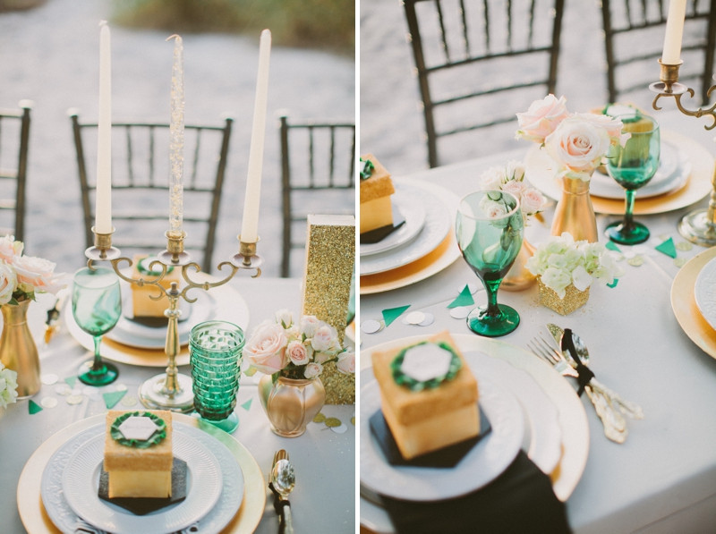 Black And Gold Engagement Party Ideas
 Emerald Green & Gold Engagement Party Inspiration Every