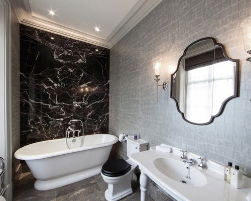 Black And Grey Bathroom Decor
 Black And Grey Bathroom Home Design Ideas
