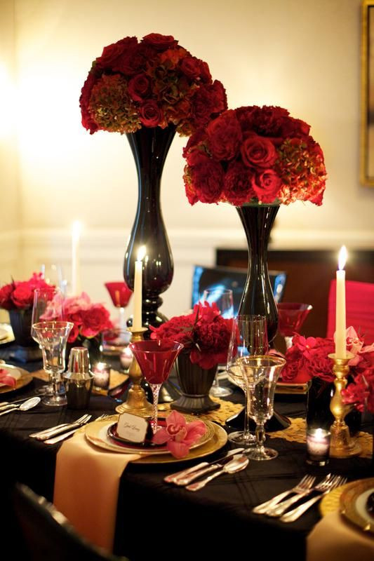 Black And Red Wedding Decorations
 Wedding Theme Inspired by James Bond – We Do Dream Weddings