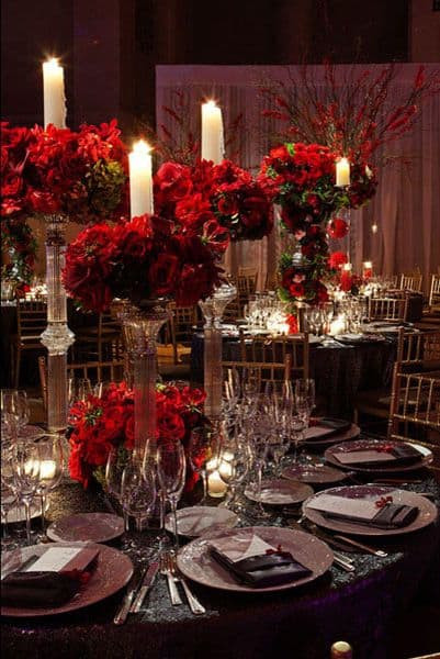 Black And Red Wedding Decorations
 17 Wedding Centerpieces You Can Use A Low Bud For