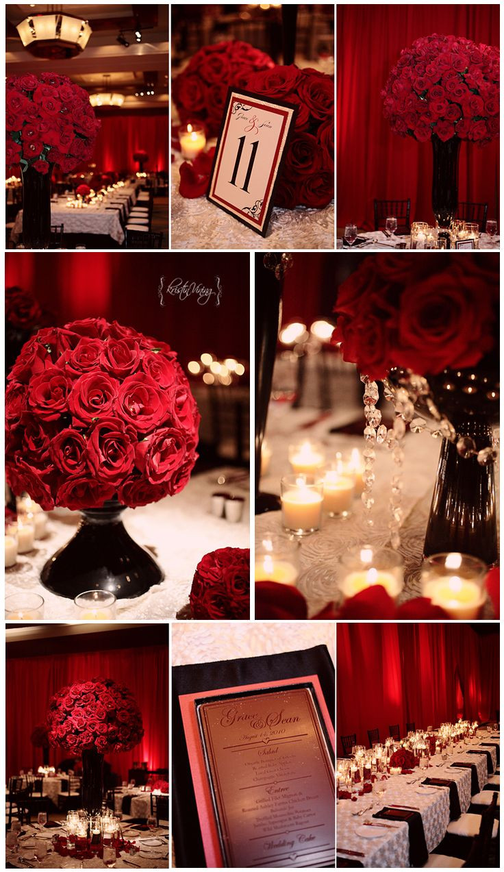 Black And Red Wedding Decorations
 Red and Black Colors — The Knot munity