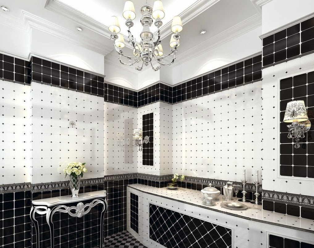 Black And White Bathroom Decor
 Contemporary black and white bathroom ideas designs
