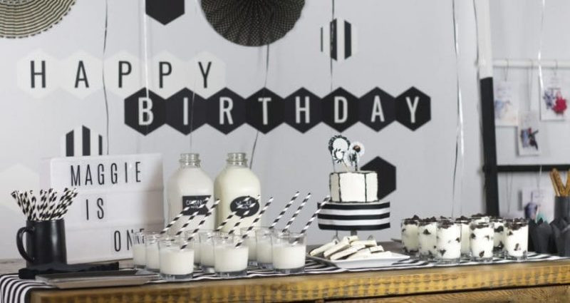Black And White Birthday Decorations
 Celebrate Archives A Crafted Passion