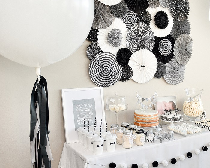Black And White Birthday Party Decorations
 Black and white party decorations