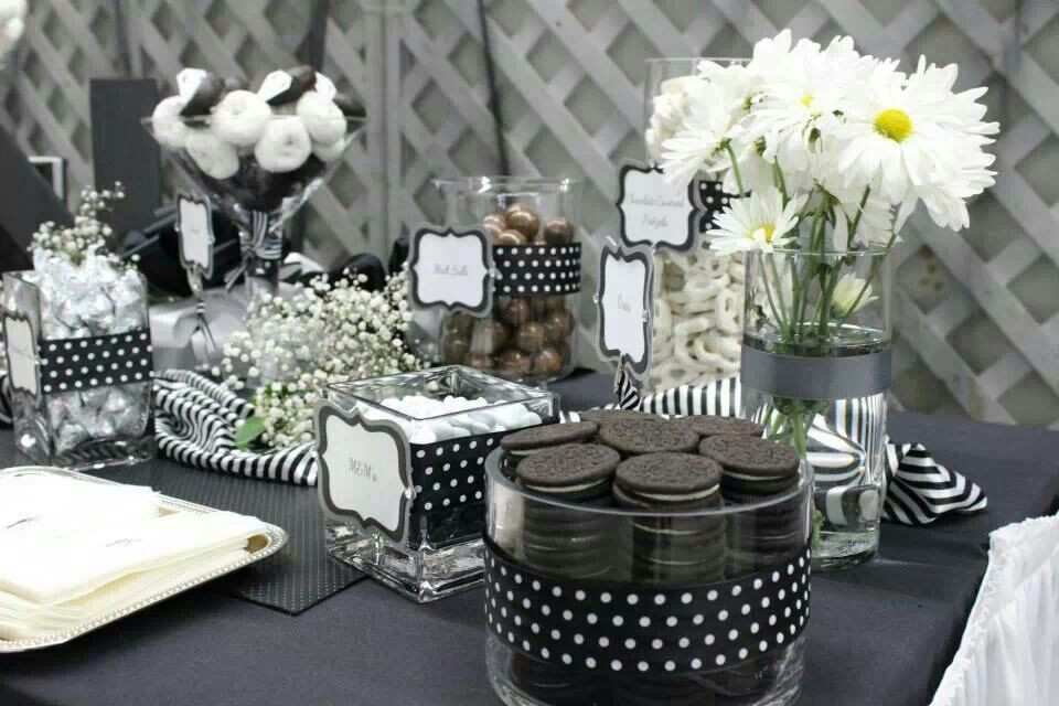 Black And White Birthday Party Decorations
 Cute black and white theme