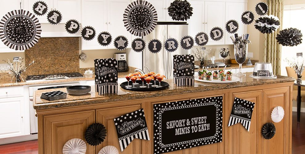 Black And White Birthday Party Decorations
 Black & White Birthday Party Supplies Party City