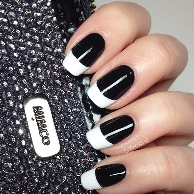 Black And White Nail Ideas
 50 Best Black and White Nail Designs